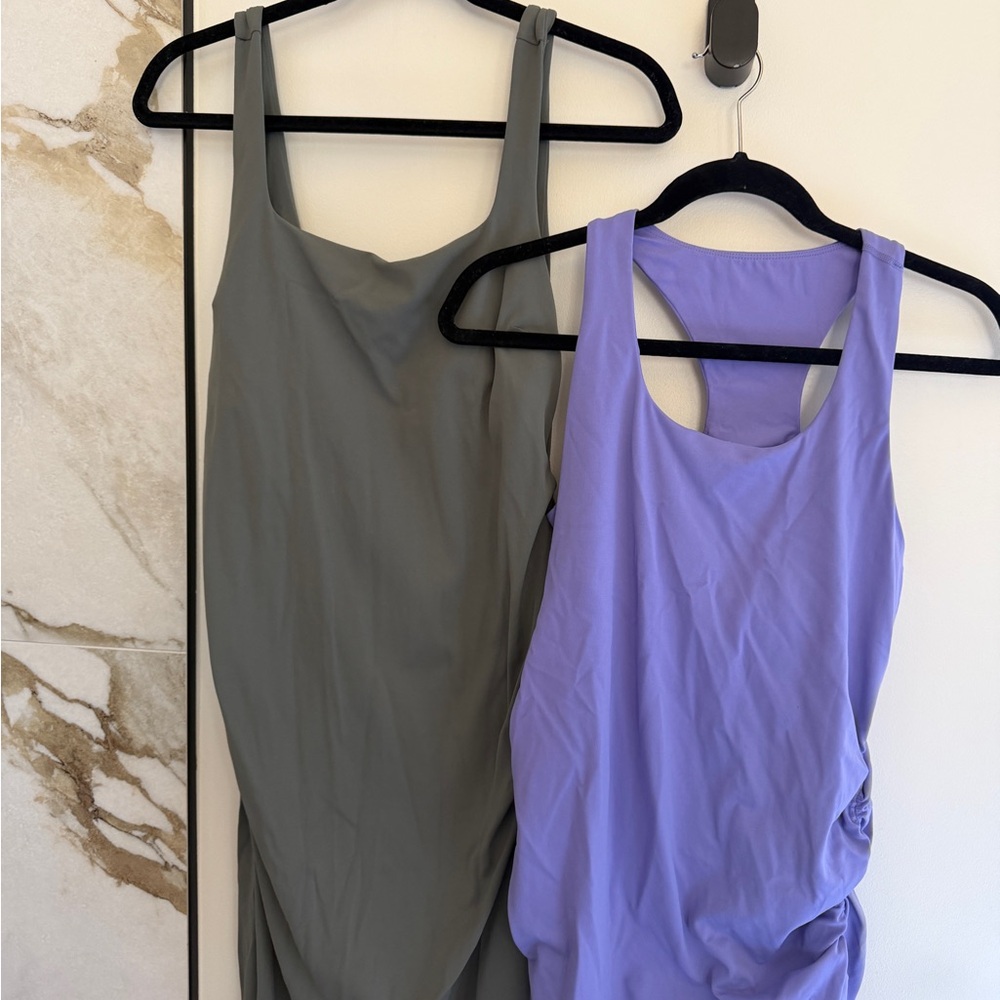 CRZ YOGA Butterluxe Medium Maternity bundle Square neck Dress and